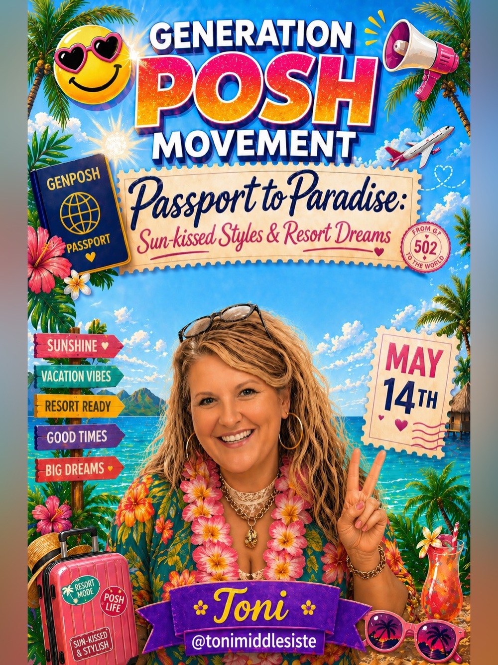 GenPosh Movement 5/14/26 ✈️ Passport To Paradise🏖️🌊 - Picture 3 of 14